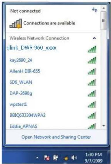 D-LINK DWR960 - Connexion à un réseau sans fil Sous Windows 10 - 9