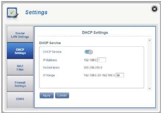 D-LINK DWR960 - Service DHCP - 1