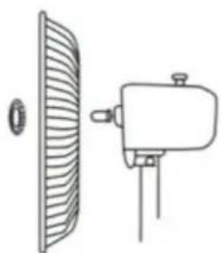 Wëasy WIND162 - Montaggio del ventilatore verticale (per base incrociata) - 3