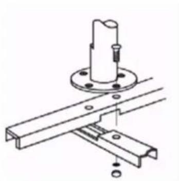 Wëasy WIND162 - Montaggio del ventilatore verticale (per base incrociata) - 1