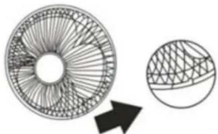 Wëasy WIND162 - Montaggio del ventilatore verticale (per base incrociata) - 6