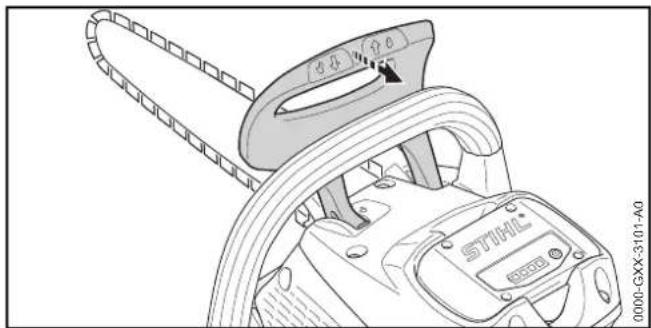 STIHL MSA 160 C - Sbloccare il freno catena - 1