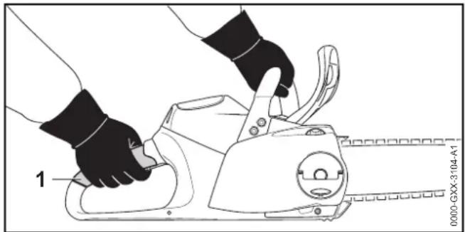 STIHL MSA 160 C - Holding and Controlling the Chainsaw - 1