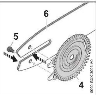 STIHL MSA 160 C - Mounting the Bar and Chain - 3