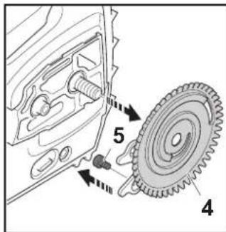 STIHL MSA 160 C - Montaggio della spranga di guida e della catena della sega - 2