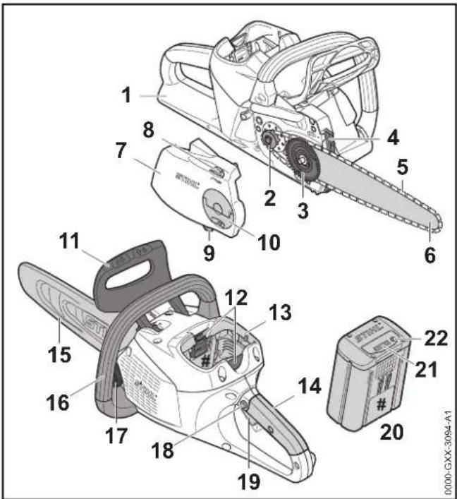 STIHL MSA 160 C - Kettingzaag en accu - 1
