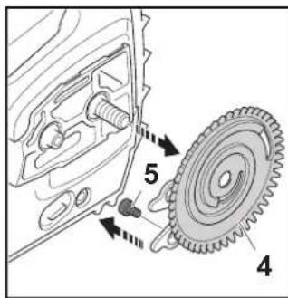 STIHL MSA 160 C - Montar la espada y la cadena - 2