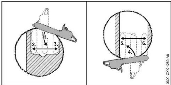 STIHL MSA 160 C - Felling a large diameter leaner - 1