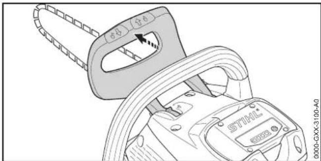 STIHL MSA 160 C - Removing and Fitting the Battery - 1