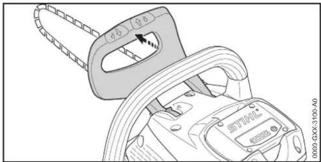 STIHL MSA 160 C - Applicare freno catena - 1