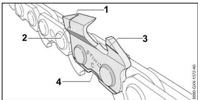 STIHL MSA 140 C - Zaagketting controleren - 2