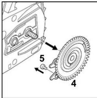 STIHL MSA 140 C - Mounting the Bar and Chain - 2
