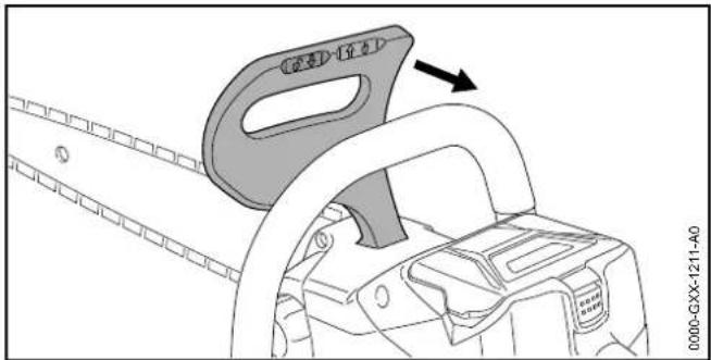 STIHL MSA 140 C - Sbloccare il freno catena - 1