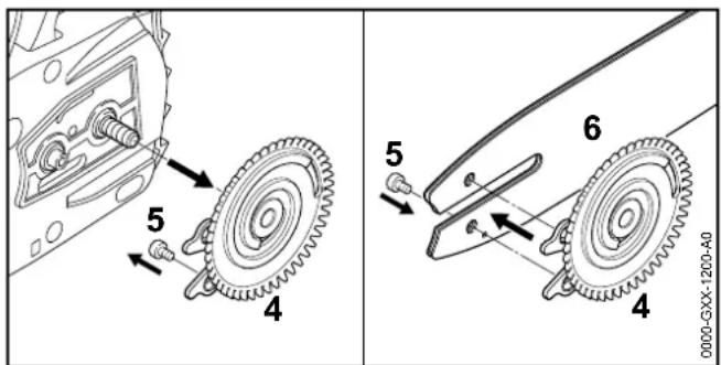 STIHL MSA 140 C - Führungsschiene und Sägekette anbauen - 2