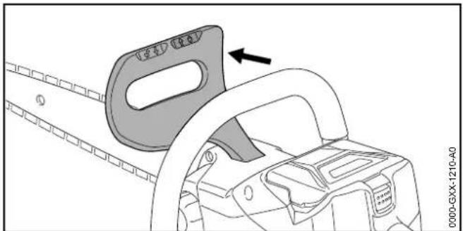STIHL MSA 140 C - Kettingrem inschakelen - 1