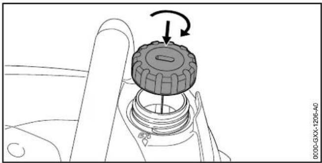 STIHL MSA 140 C - Kettenbremse einlegen und lösen - 1