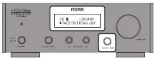 FOSTEX HPA8mk2 - Sélectionnez la source d'entrée. - 1