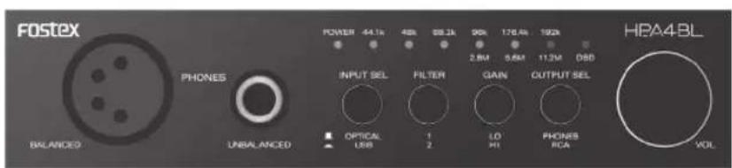 FOSTEX HPA4BL - Convertisseur N/A et amplificateur de casque HP-A4BL - 1