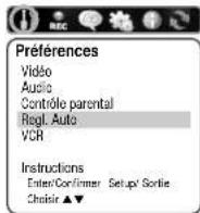 Magnum DVDVCR3300 - PREFERENCES / Réglages Automatiques - 1