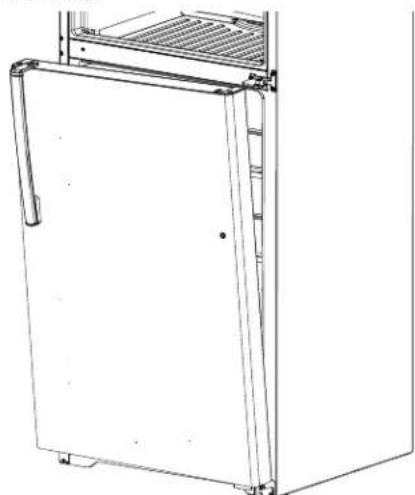 GE GTS18HYNRFS - ENLEVEMENT DE LA PORTE DURE FRIGERATEUR - 3