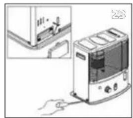 QLIMA R7227STC2 - L PRIMA DI PROCEDURE ALLA SOSTITUZIONE DELLO STOPPINO, LA STUFA DEVE ESSERE SPENTA E COMPLETAMENTE FREDDA. - 9