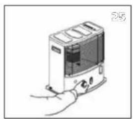 QLIMA R7227STC2 - LINDEN DU PABEGYNDER UDSKIFTNINGEN AF VAEGEN, SKAL KAMINEN VAERE SLUKKET OG HELT AFKOLET. - 11
