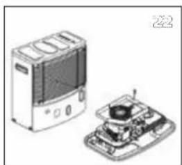 QLIMA R7227STC2 - LINDEN DU PABEGYNDER UDSKIFTNINGEN AF VAEGEN, SKAL KAMINEN VAERE SLUKKET OG HELT AFKOLET. - 8