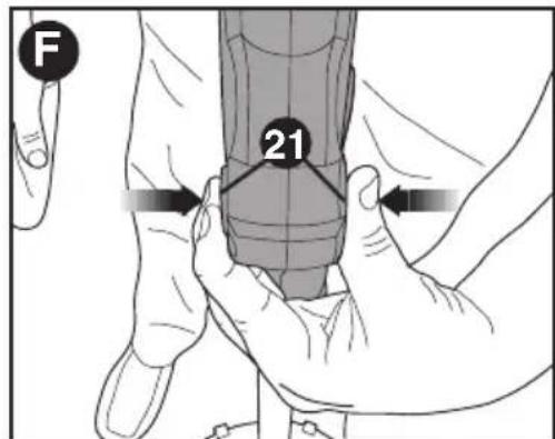 BLACK & DECKER LSTE523 - FIXATION DE LA POIGNEE AUXILIAIRE - 1