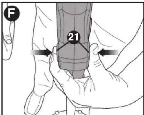 BLACK & DECKER LSTE523 - COLOCACION DEL MANGO AUXILIAR - 1