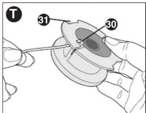 BLACK & DECKER LSTE523 - REWINDING SPOOL FROM BULK LINE (USE ONLY .065 IN. ROUND DIAMETER LINE) - 2