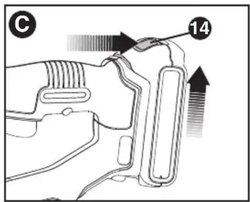 BLACK & DECKER LSTE523 - INSTALLING AND REMOVING THE BATTERY PACK FROM THE APPLIANCE - 2