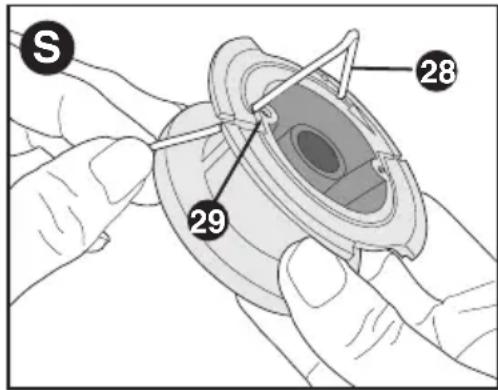 BLACK & DECKER LSTE523 - REMBOINAGE DE LA BOBINE   AVEC DU FIL EN VRAC (UTILISER   UNIQUEMENT UN FIL ROND DE 1,65 MM   (0,065 PO) DE DIAMÈTRE) - 1
