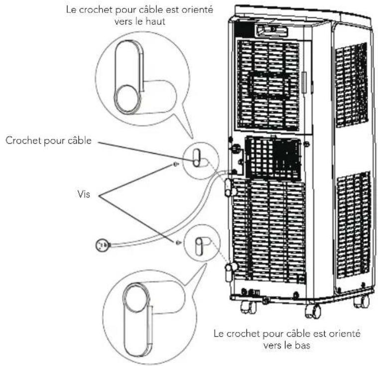 WILFA Cool 9 Connected - INSTALLER LE CROCHET POUR CÂBLE - 1