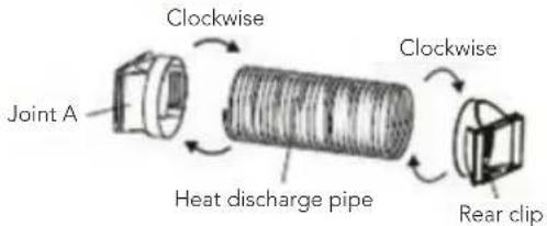 WILFA Cool 9 Connected - INSTALLATION OF HEAT DISCHARGE PIPE - 1