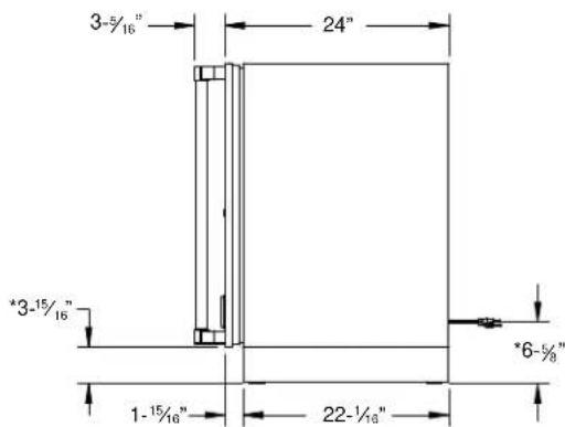 Hestan GRWGR24 - TYPICAL APPLIANCE DIMENSIONS - 2