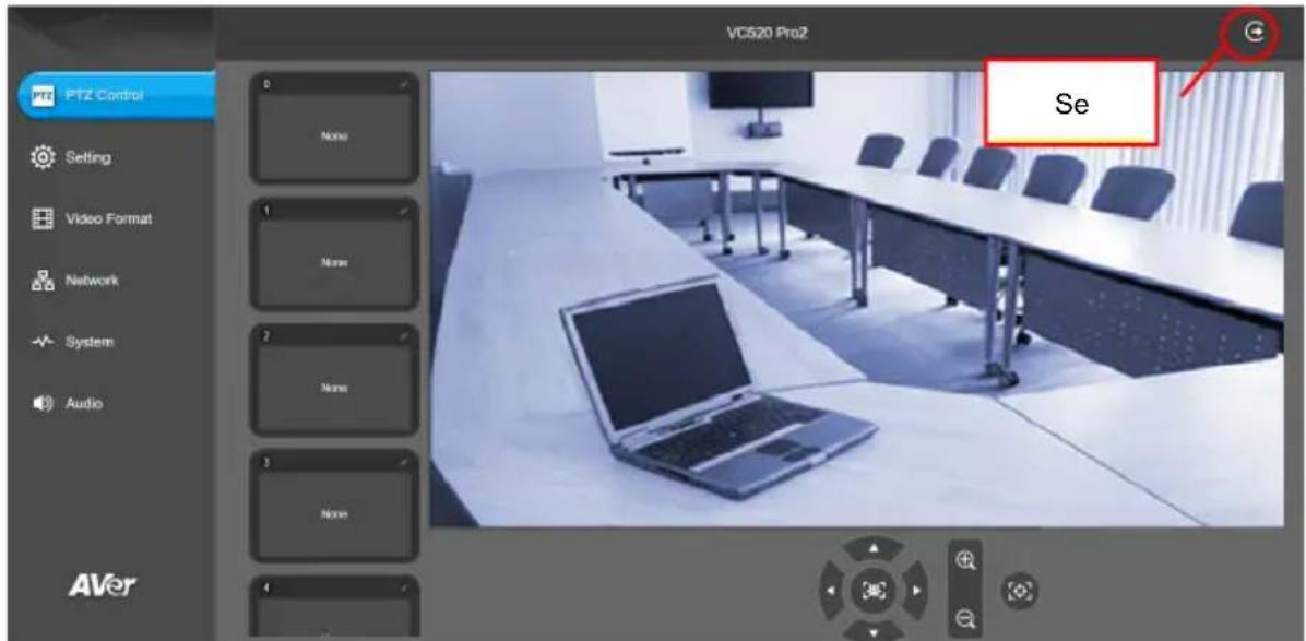 AVer VC520 Pro2 - Étabir une connexion par le biais du navigateur - 3