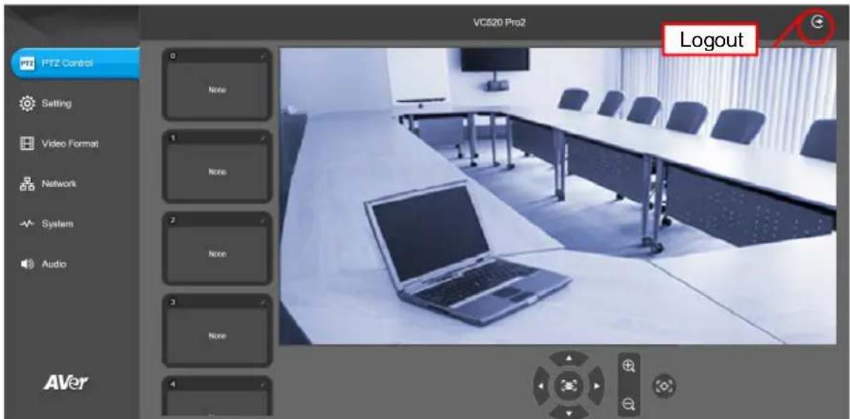 AVer VC520 Pro2 - Making a Connection through the Browser - 3