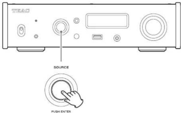 TEAC NT505 - Pulse el mando SOURCE. - 1