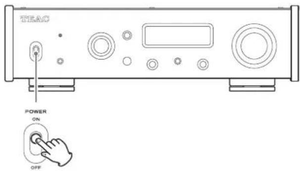 TEAC UD505 - Shift the POWER switch to its ON position to turn the unit on. - 1