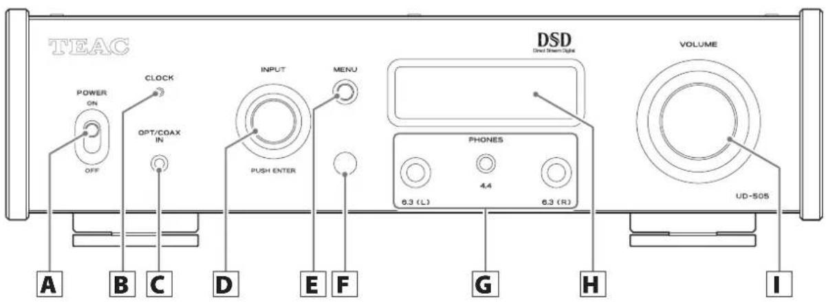 TEAC UD505 - Jack estéreo de 4,4 mm con 5 polos - 3