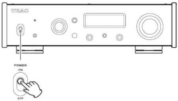TEAC UD505 - Basculez l'interrupteur d'alimentation POWER en position ON pour allumer l'unité. - 1