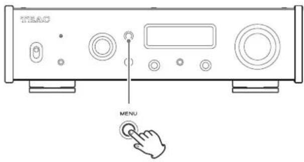 TEAC UD505 - When you are done changing settings, press the MENU button to show the input source status again. - 1