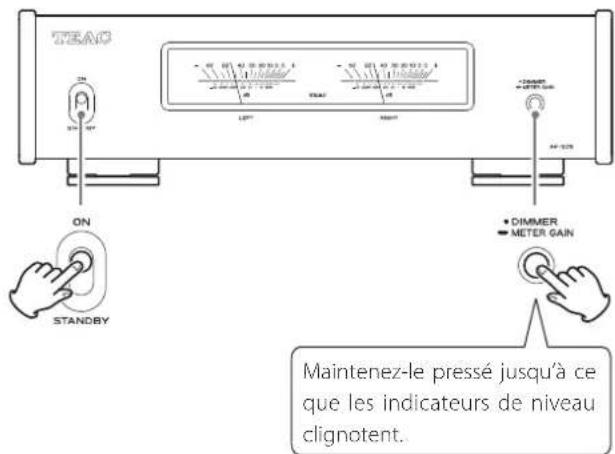 TEAC AP505 - Restauration des réglages par défaut - 1