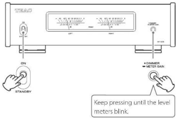 TEAC AP505 - Restoring default settings - 1