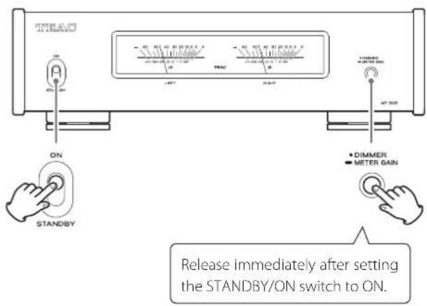 TEAC AP505 - Turning automatic power saving on and off - 1