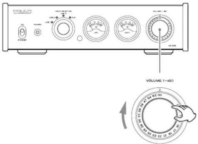 TEAC AX505 - Adjust the volume. - 1