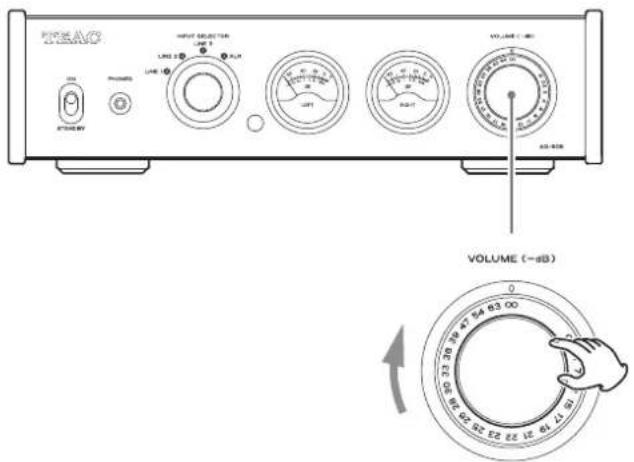 TEAC AX505 - Ajuste el volumen. - 1