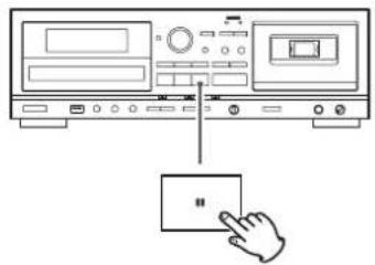 TEAC AD850 - Suspending playback temporarily (Pause mode) - 1