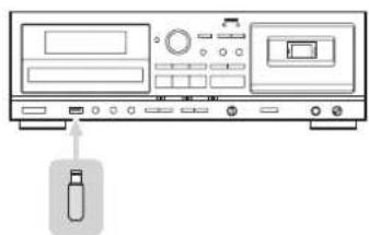 TEAC AD850 - Connect an external USB flash drive to the USB port of this unit. - 1