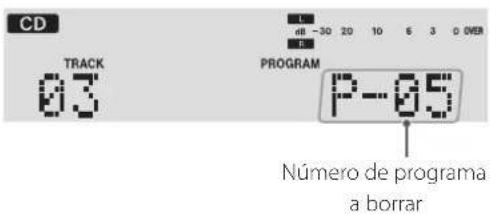 TEAC AD850 - Borrar pistas/archivos del programa - 2